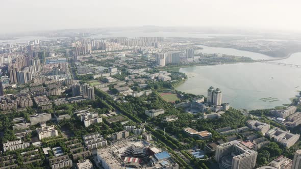 Aerial photography of Wuhan City