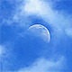 Half Moon And Clouds - VideoHive Item for Sale
