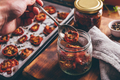 Preserving of Sun Dried Tomatoes with Thyme in a Jar - PhotoDune Item for Sale
