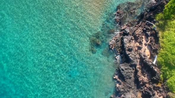 Overhead of Po'olenalena Beach, Maui