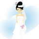 Elegant bride in blue - GraphicRiver Item for Sale