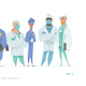 Medical Men Characters in Standing Pose. - GraphicRiver Item for Sale