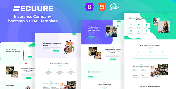 Secuure - Insurance Company bootsrap 5 HTML Template