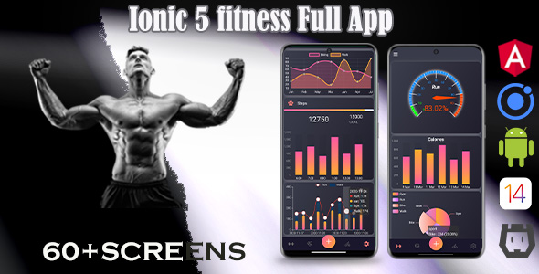 Ionic 6 / Angular 12 Fitness  Template/Full App | Starter App