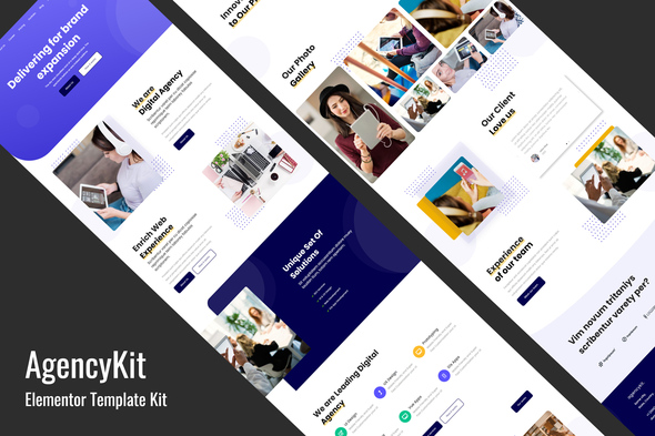 AgencyKit - Portfolio Elementor Template Kit