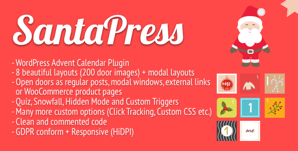 Download SantaPress – WordPress Advent Calendar Plugin & Quiz