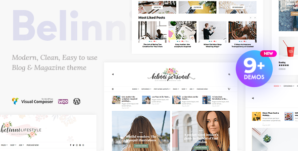 Belinni - Multi-Concept Blog / Magazine Wordpress Theme