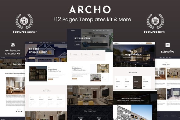 Archo - Architecture & Interior Elementor Template Kit