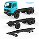 Chassis Mercedes Benz NG 3D Printing Model - 3DOcean Item for Sale