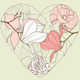 Valentine beautiful card with heart  - GraphicRiver Item for Sale