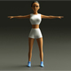 Female Character Cartoon 3D low poly - 3DOcean Item for Sale