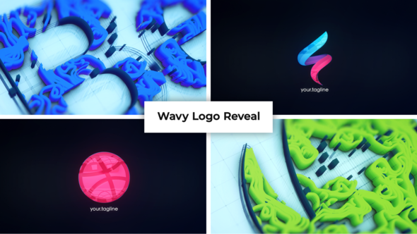 Wavy Logo Reveal