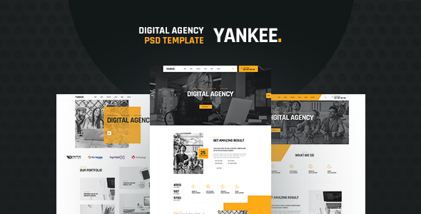 Yankee - Digital Agency PSD Template