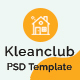 Kleanclub - Cleaning Service PSD Template - ThemeForest Item for Sale