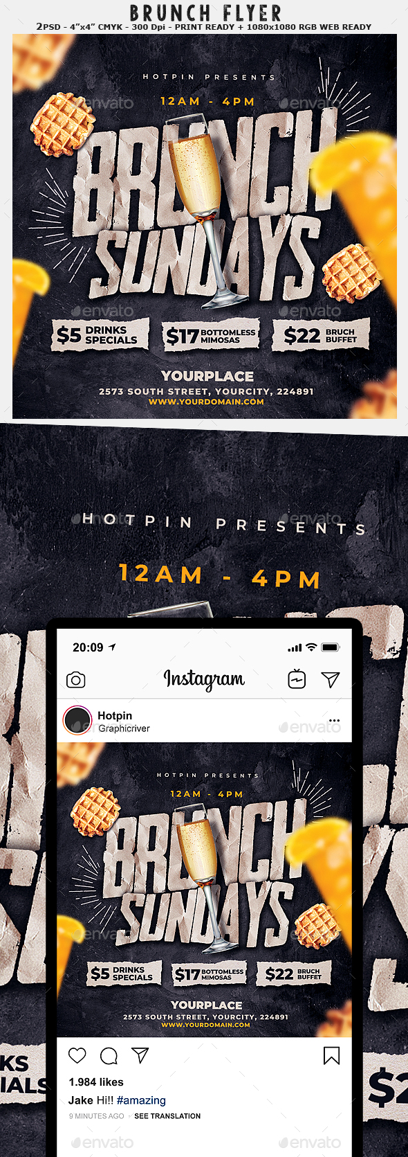 Brunch Graphics, Designs & Templates | GraphicRiver