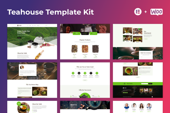 Tabit — Teahouse & Tea Store Elementor Template Kit