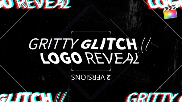 Gritty Glitch // Logo Reveal  | For Final Cut & Apple Motion alt