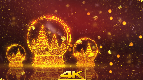 Christmas Snow Globe Background 1