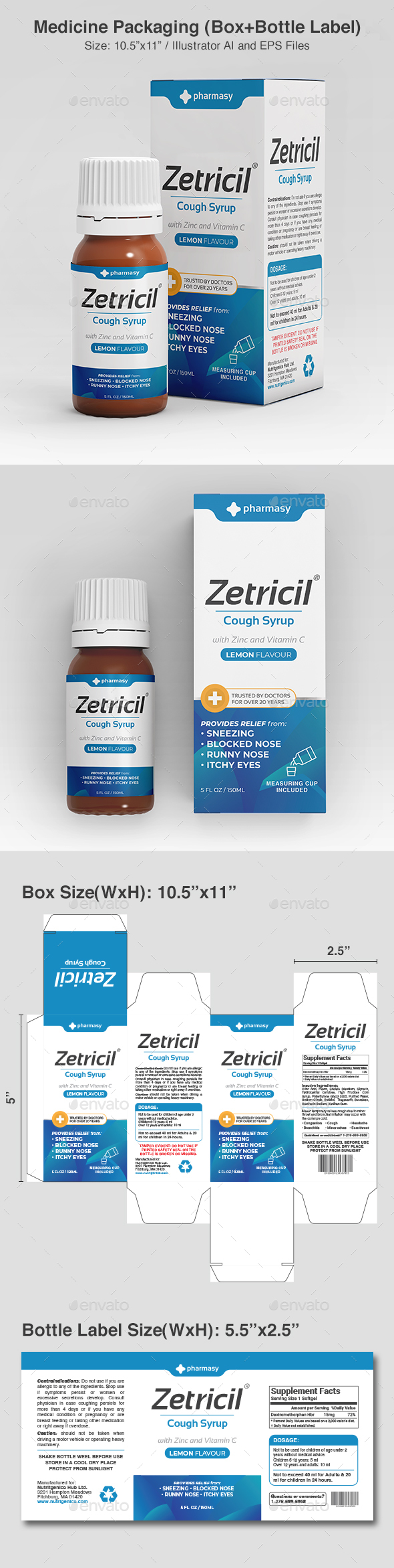 Vitamin Label Graphics Designs Templates From Graphicriver