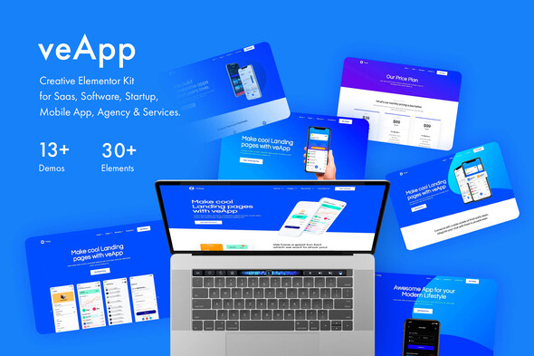 veApp - Mobile App & Startup Template Kit