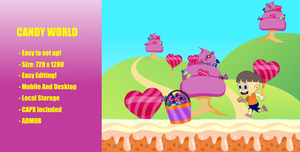 Candy World | Construct 2 | Admob