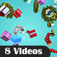 Christmas Element Backgrounds - VideoHive Item for Sale