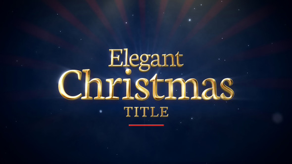 Elegant Christmas Title