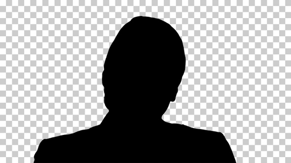 Silhouette Woman, Alpha Channel alt