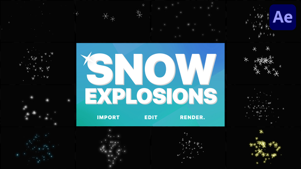 Snow Explosions | Premiere Pro MOGRT