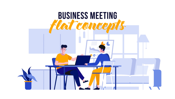 Business meeting - Flat Concept alt