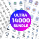 14000 Ultra Big Bundle Icons - GraphicRiver Item for Sale
