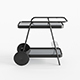 Charcoal Barbie Bar Serving Cart - 3DOcean Item for Sale