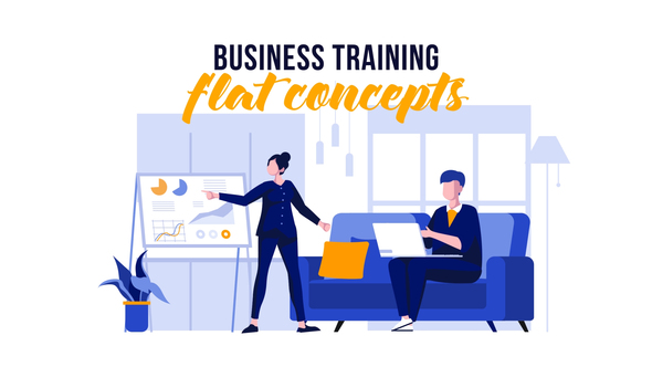Business training - Flat Concept alt