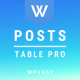 Wpvast Posts Table Pro - CodeCanyon Item for Sale