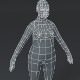 Female Body Fat Base Mesh 3D Model 1000 Polygons - 3DOcean Item for Sale