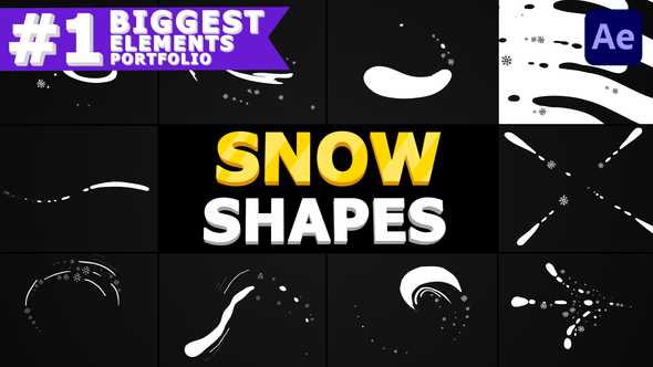 Snow Shapes Pack | After Effects alt