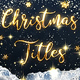 Christmas Gold Titles - VideoHive Item for Sale