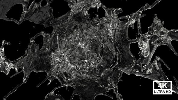 Pure Water Splash Explosion 4K alt