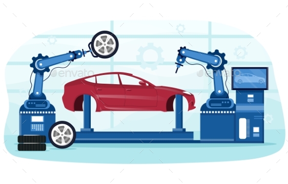 Detailed Process of Automated Car Production