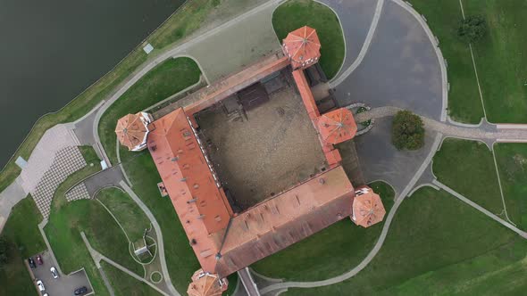 View from the height of the Mir Castle in Belarus