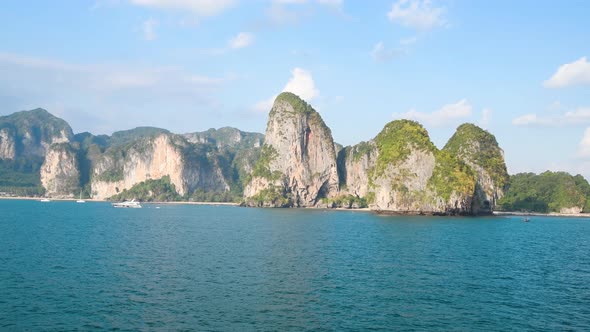 Amazing Coastline of Railay Bay Near Ao Nang Thailand