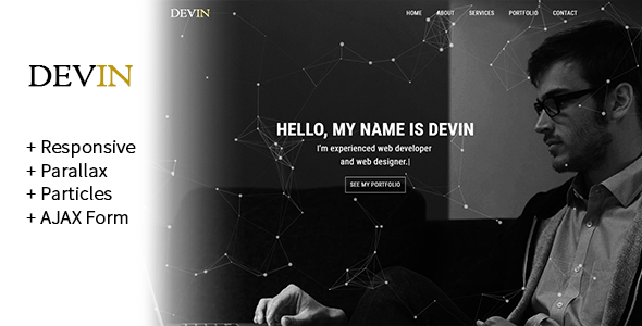 Devin | Responsive Personal Portfolio Theme
