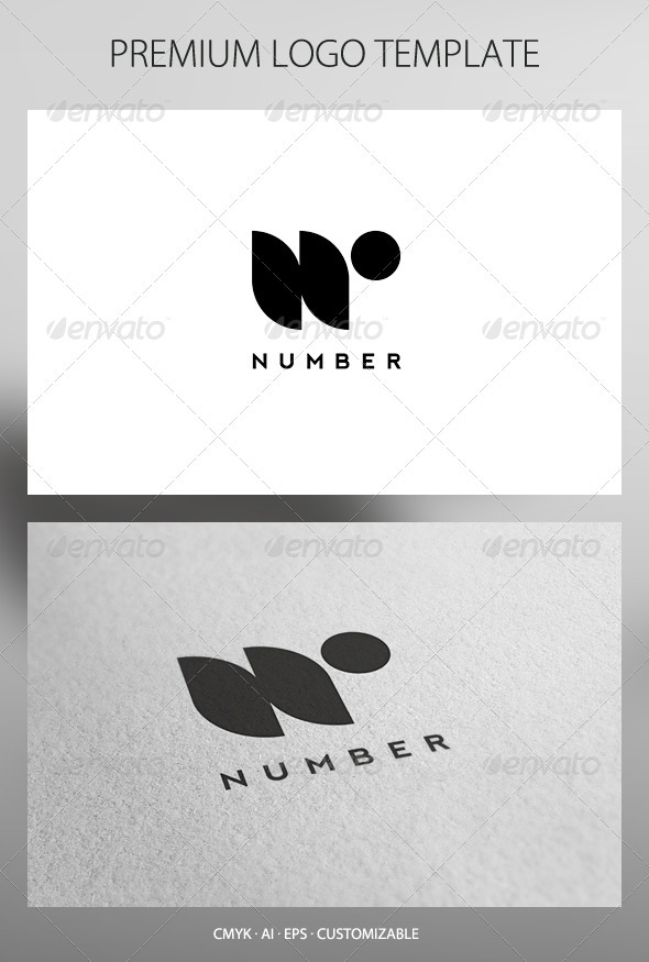 Number Logo Template