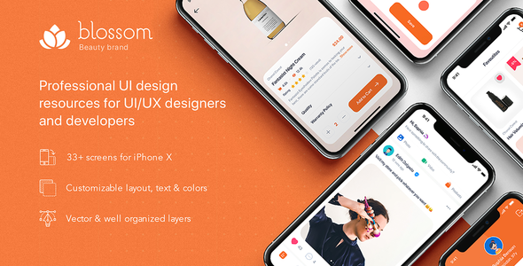 Blossom - Beauty UI Kit for Adobe XD