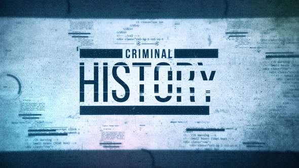 Criminal History Trailer