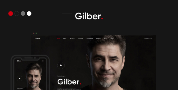 Gilber - Personal CV/Resume HTML Template