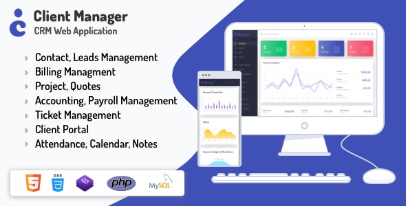 Client Manager - aplikacja internetowa do zarządzania CRM i rozliczeniami z zachowaniem zgodności z RODO