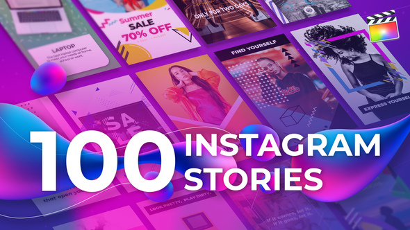 100 Instagram Stories | For Final Cut & Apple Motion alt