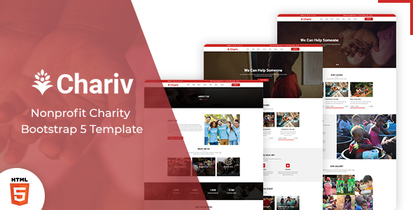 Crowdfunding Website Template using Bootstrap - Chariv