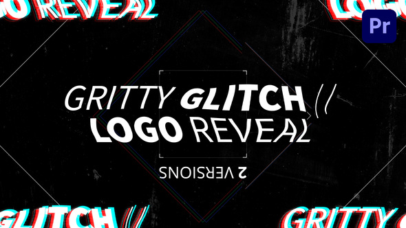 Gritty Glitch // Logo Reveal | Mogrt